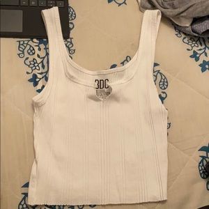 Urban outfitters white cropped tank